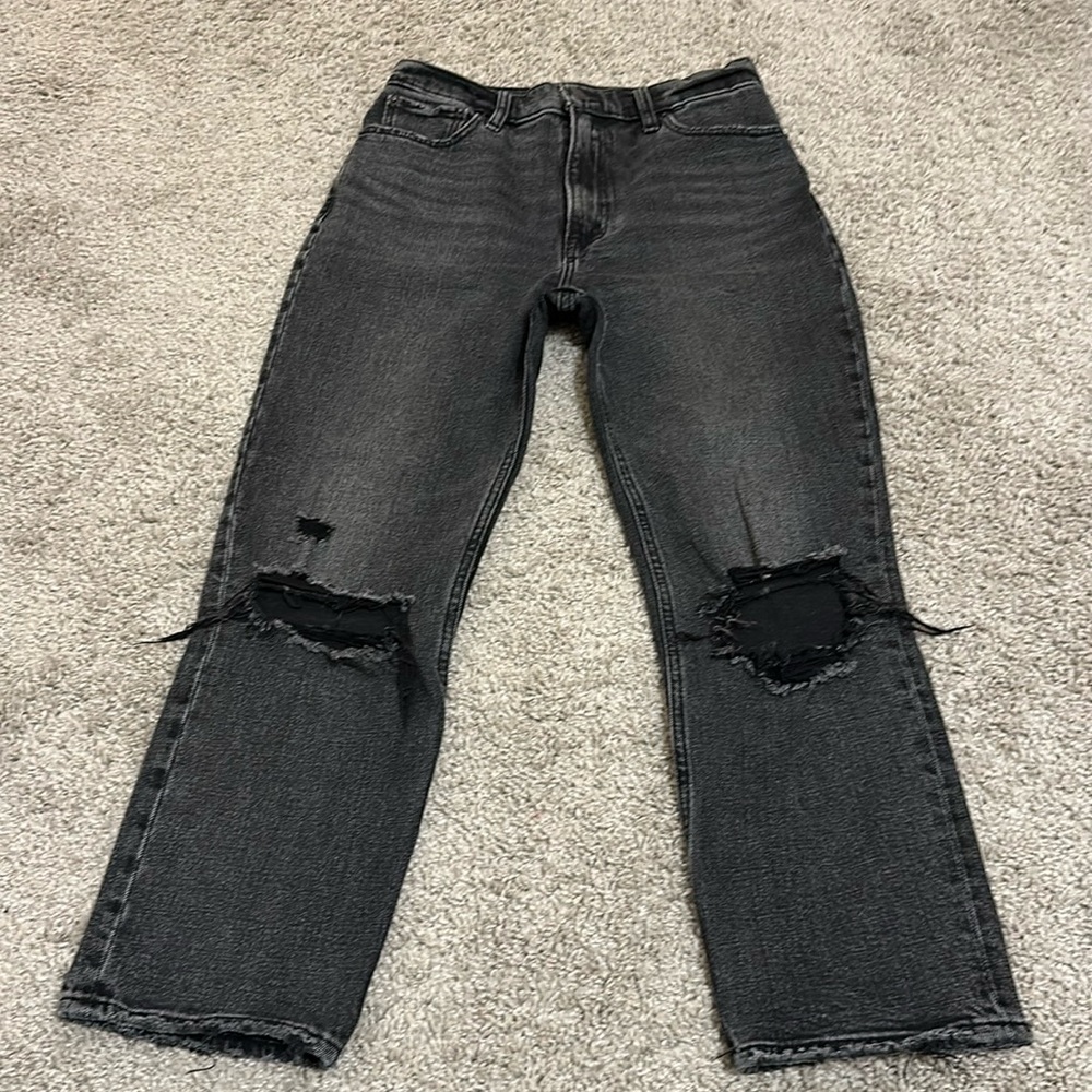 Abercrombie ankle high rise jeans